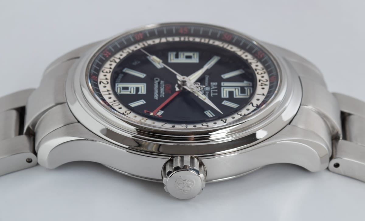 Crown Side Shot of Trainmaster GMT COSC