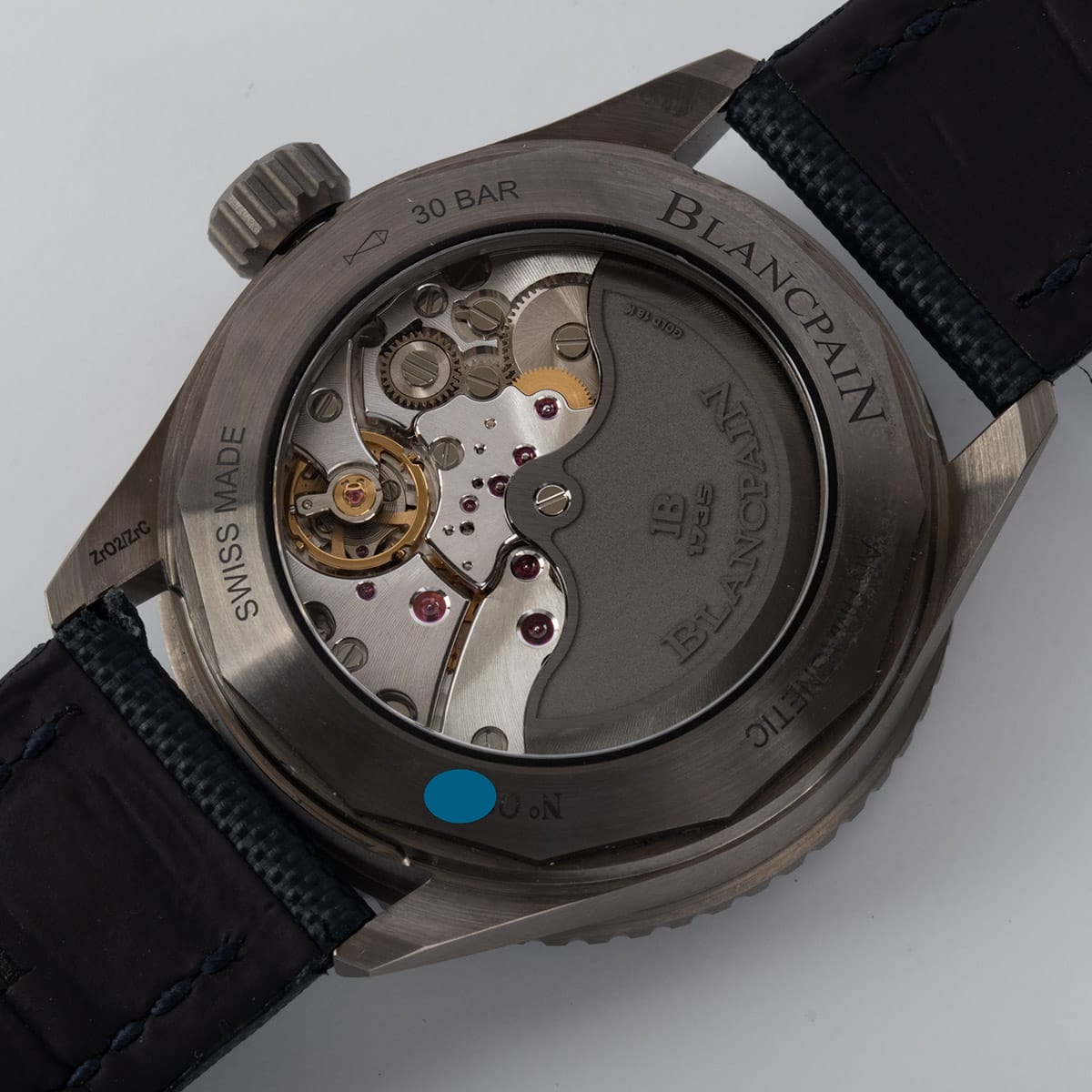 Caseback of Fifty Fathoms Bathyscaphe