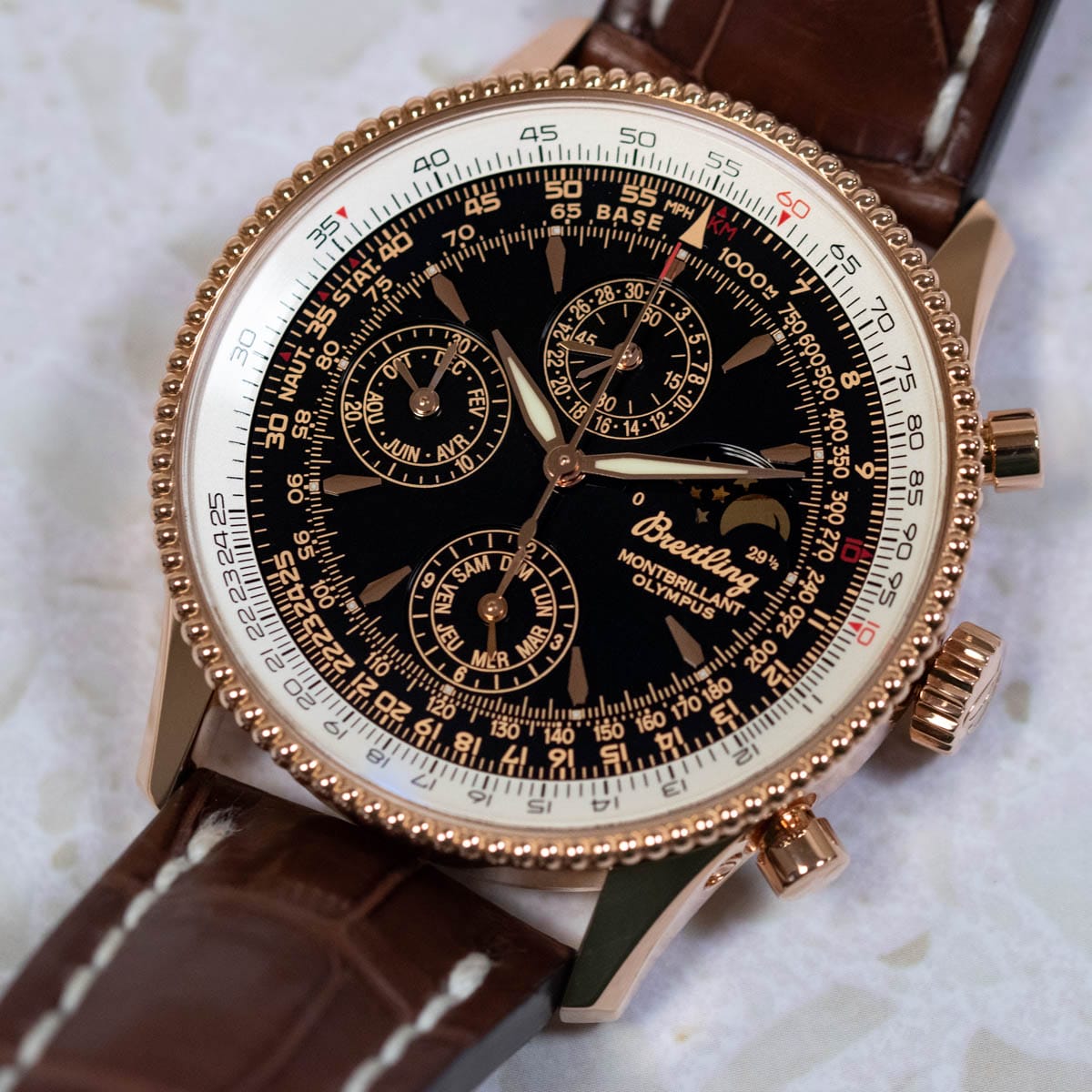 Stylied photo of  of Navitimer Montbrillant Olympus LE