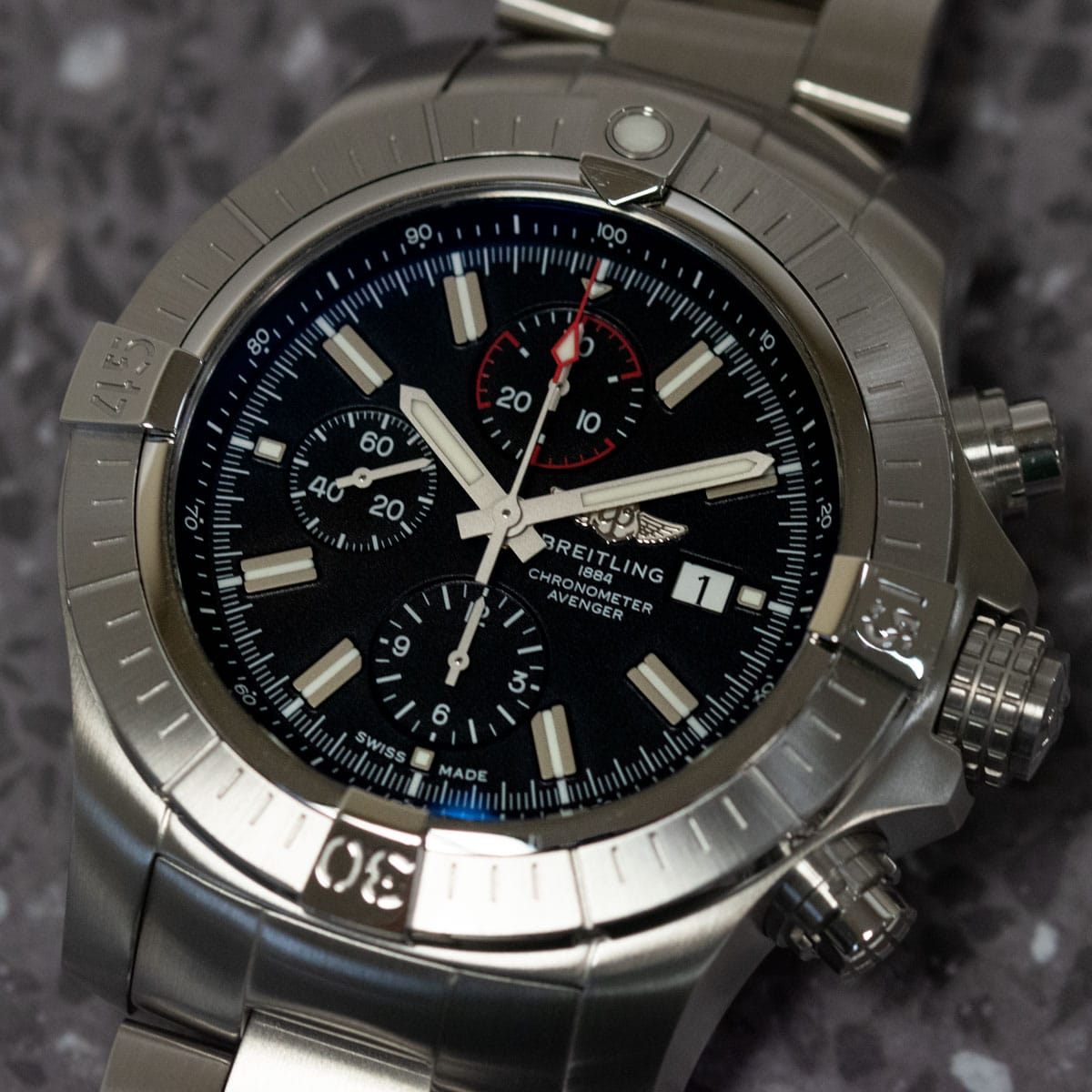 Stylied photo of  of Super Avenger Chronograph 48