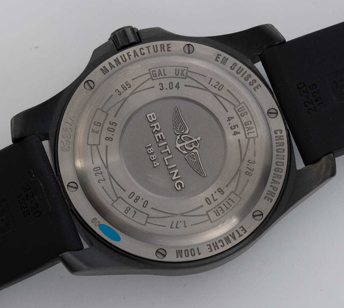Caseback of Aerospace Evo Night Mission