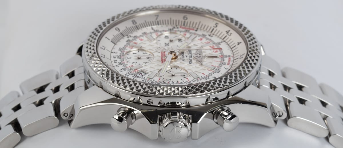 Crown Side Shot of Bentley Chronograph B06