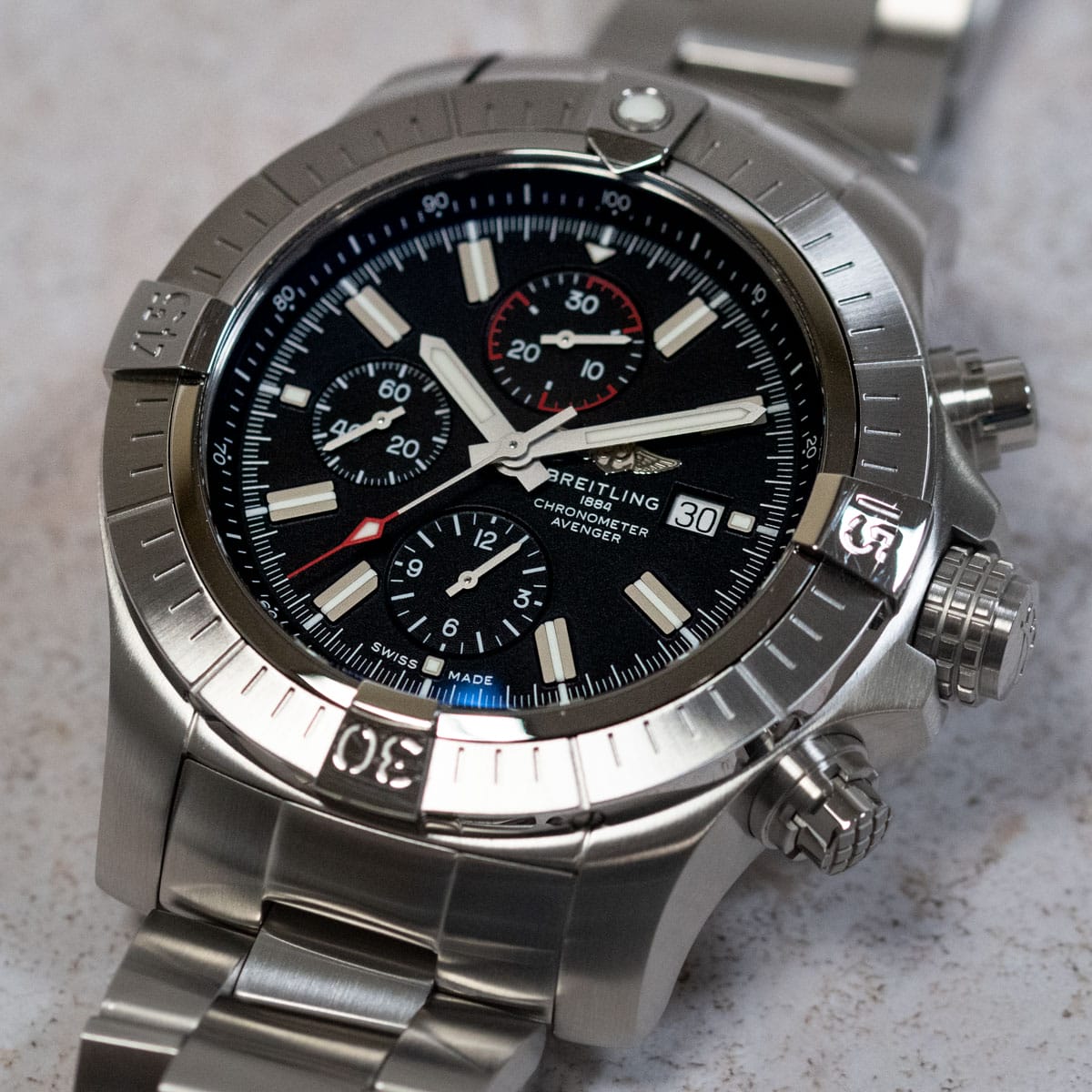 Stylied photo of  of Super Avenger Chronograph 48