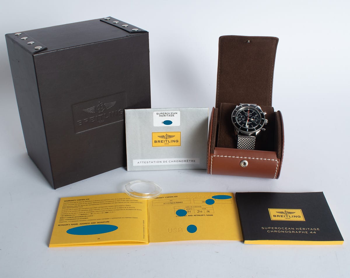 Box / Paper shot of SuperOcean Heritage Chronograph 44