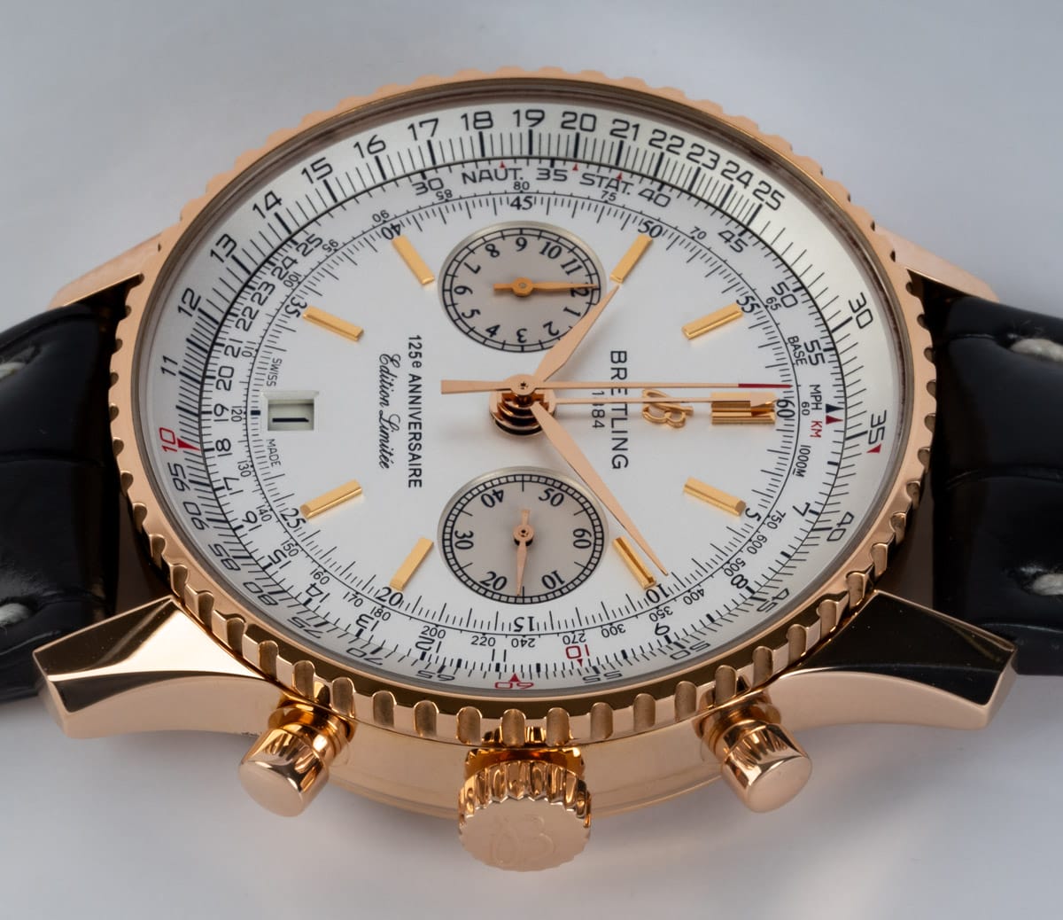 Crown Side Shot of Navitimer 125th Anniversary