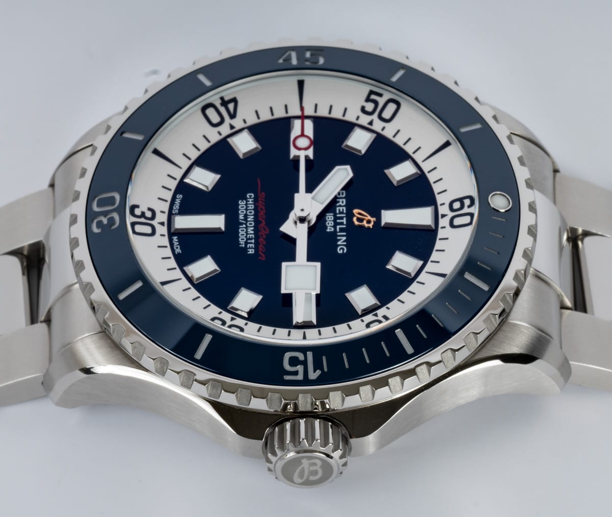 Crown Side Shot of SuperOcean Automatic 46