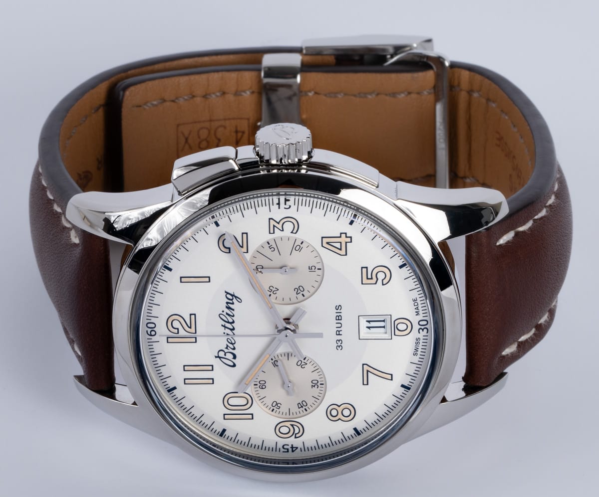 Front View of Transocean Chronograph 1915