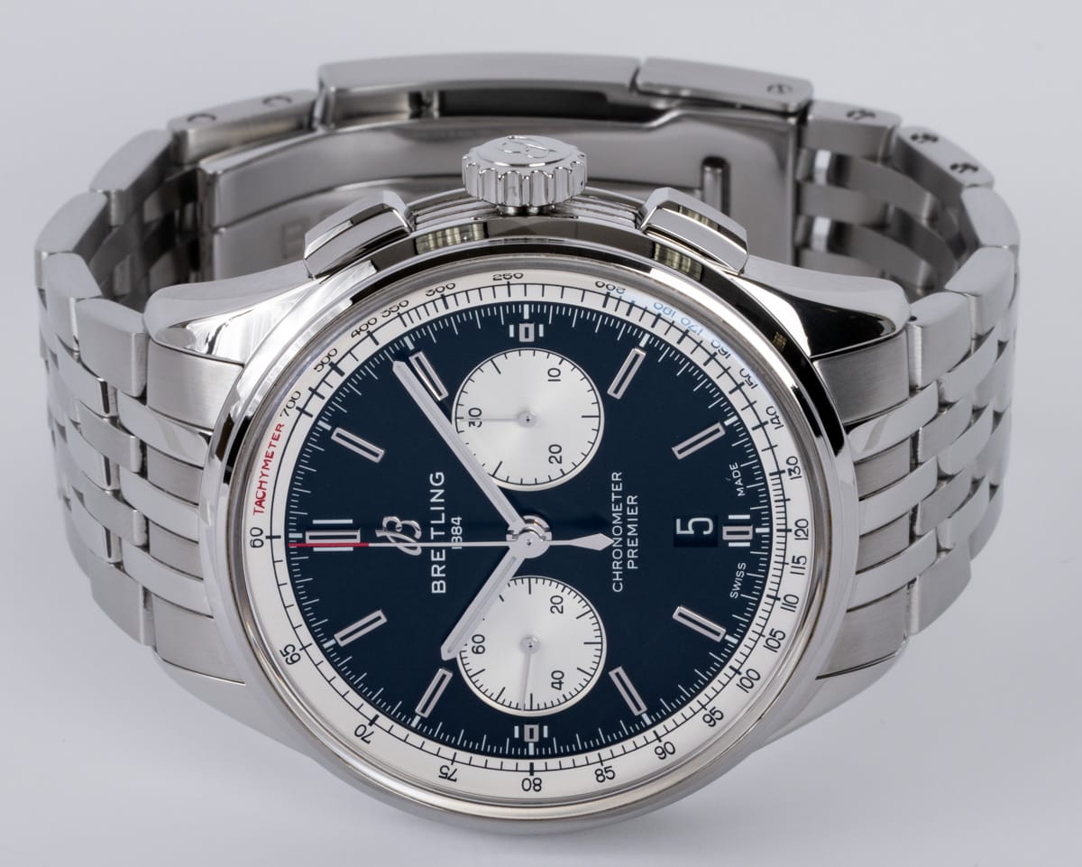 Front View of Premier B01 Chronograph 42