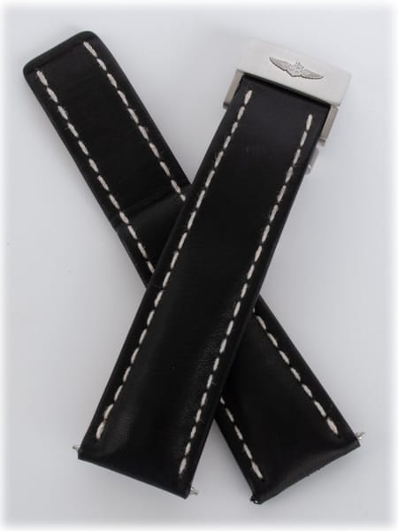 Breitling leather deployant strap