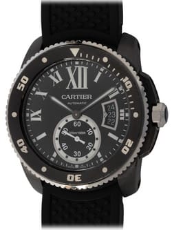 We buy Cartier Calibre de Cartier Carbon Diver watches