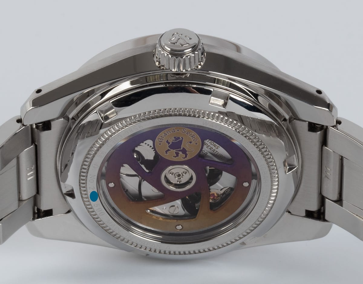 Caseback of Heritage Hi-Beat 36000 GMT '135th Annivesary'