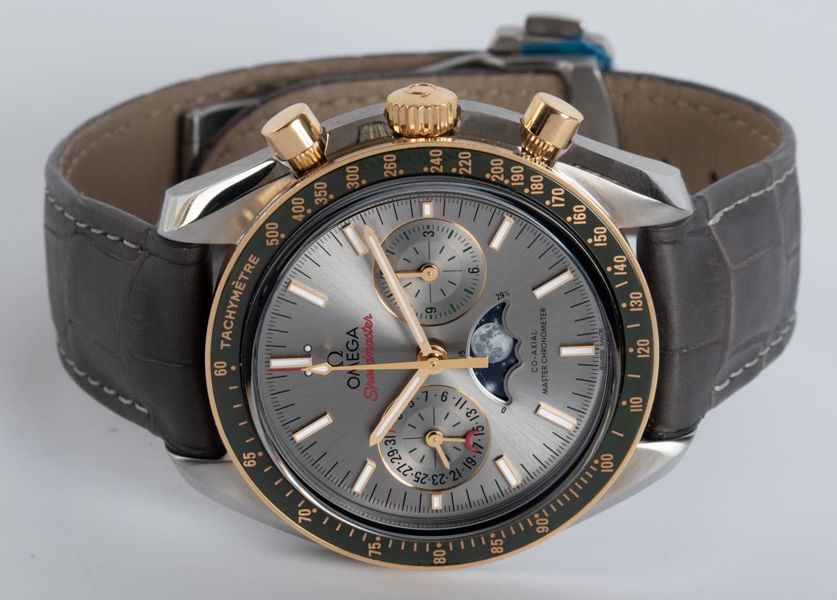 Front View of Speedmaster Moonwatch Moonphase Chronograph