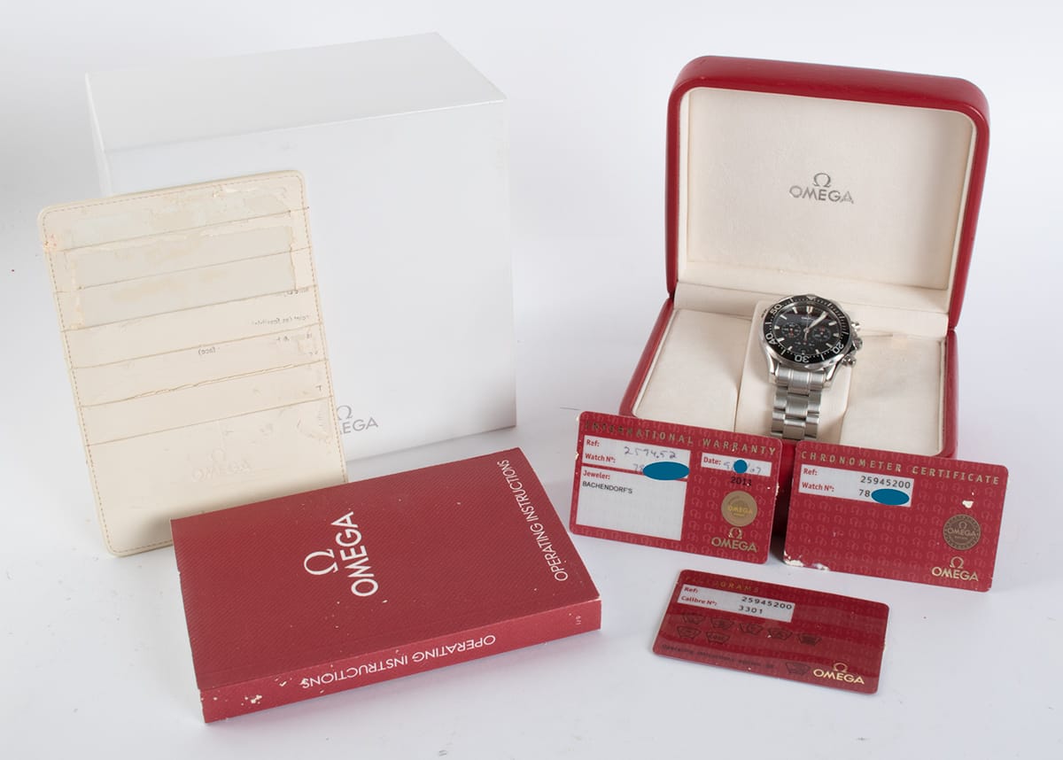 Box / Paper shot of Seamaster Professional Chronograph