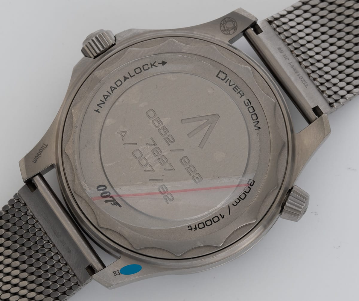 Caseback of Seamaster 007 Edition 'No Time to Die'