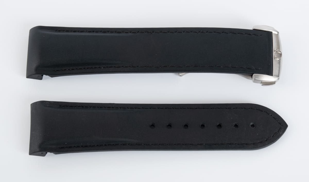 Front View of Rubber Deployant Seamaster Planet Ocean XL Strap