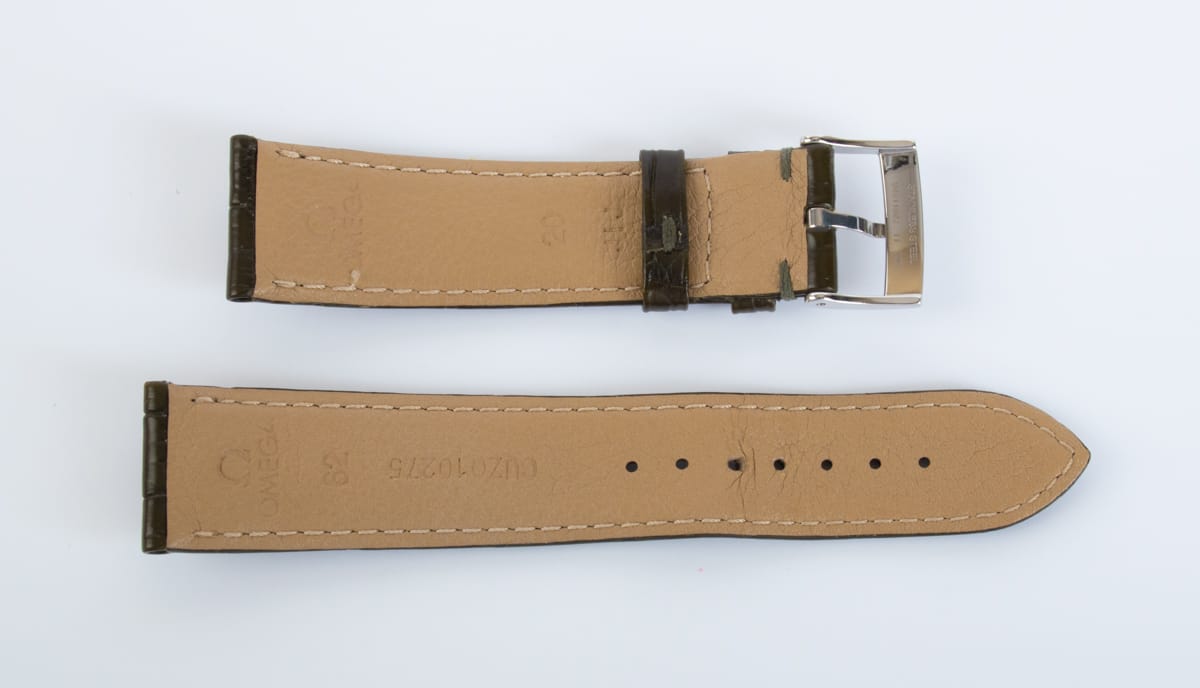 Rear / Band View of Omega alligator strap