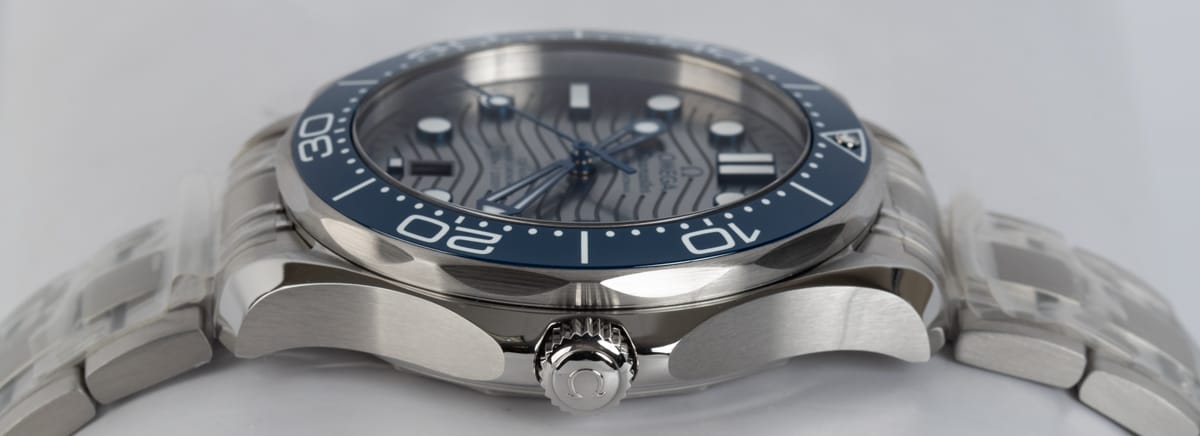 Crown Side Shot of Seamaster Diver 300M Master Chronometer