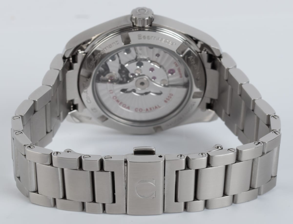 Rear / Band View of Seamaster Aqua Terra 150M 38.5 MM