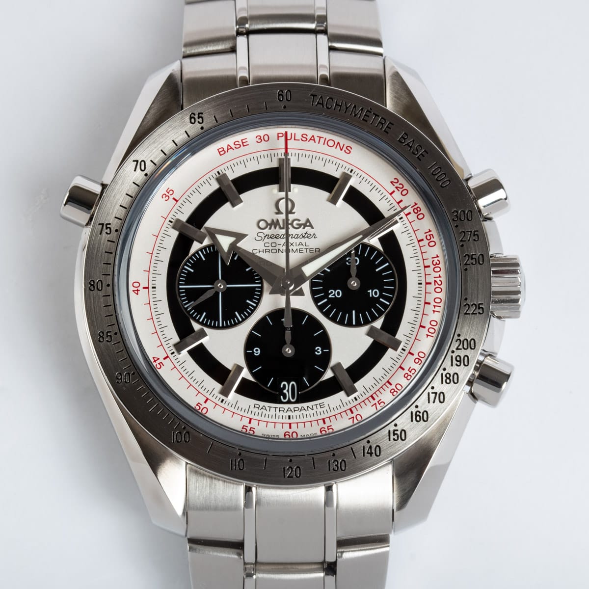 Front Shot  of Speedmaster Broad Arrow Co-Axial Rattrapante