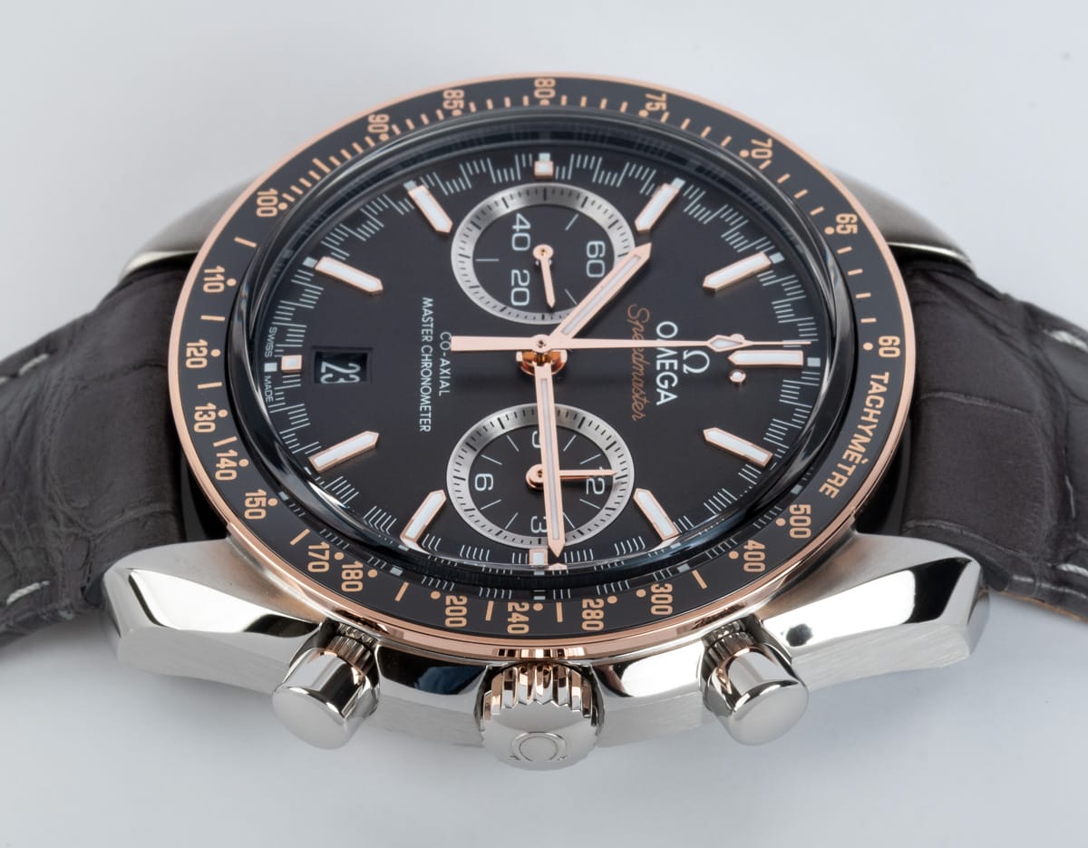 Crown Side Shot of Speedmaster Racing Chronograph