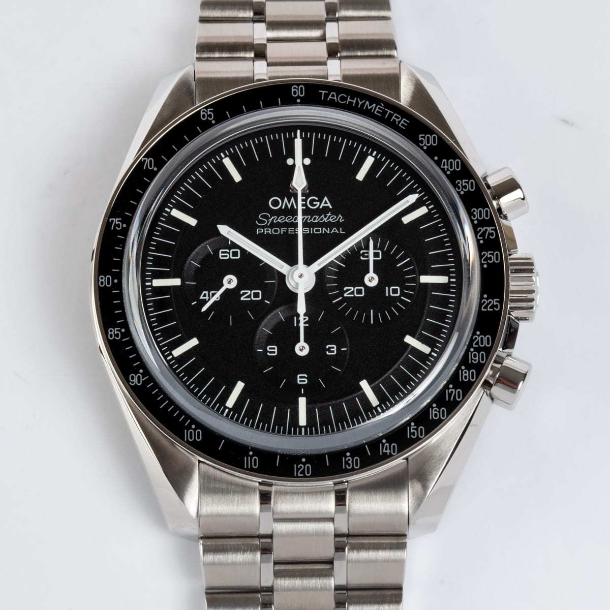 Front Shot  of Speedmaster Moonwatch Professional Co-Axial Master Chronometer