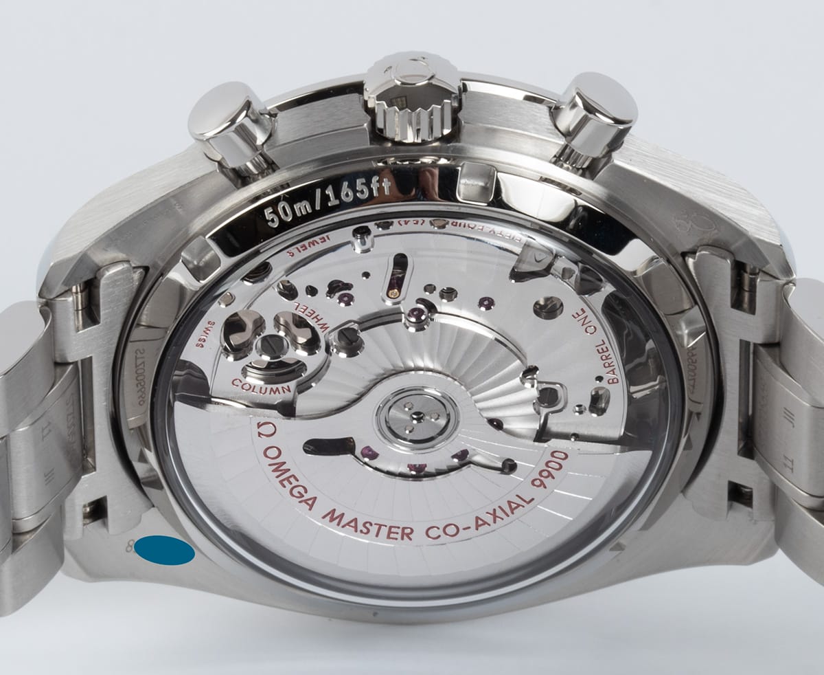 Caseback of Speedmaster Racing Chronograph