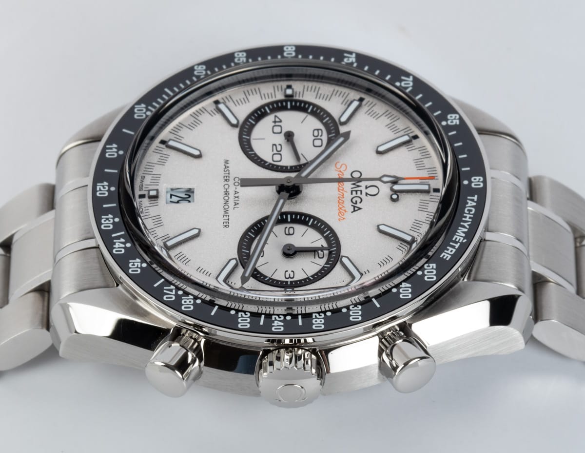 Crown Side Shot of Speedmaster Racing Chronograph