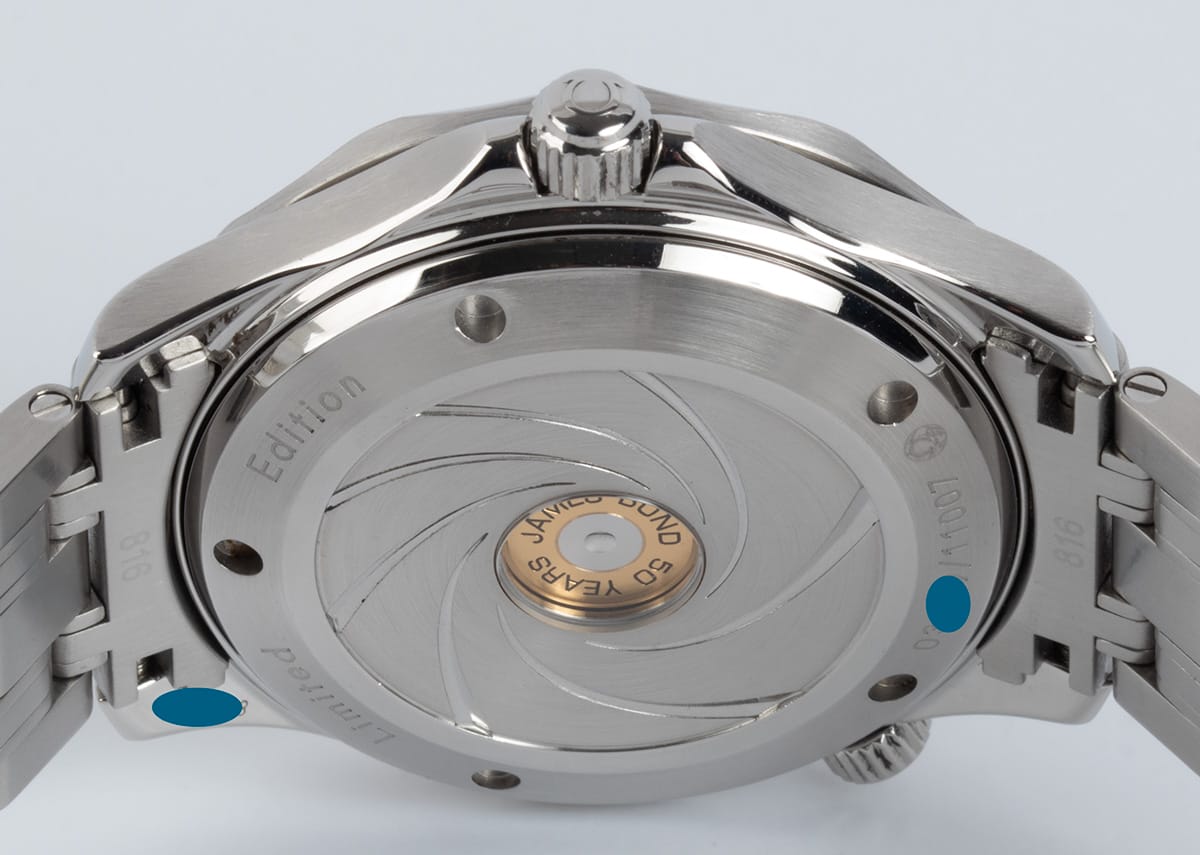 Caseback of Seamaster Pro 007 James Bond 50th Anniversary Limited Edition