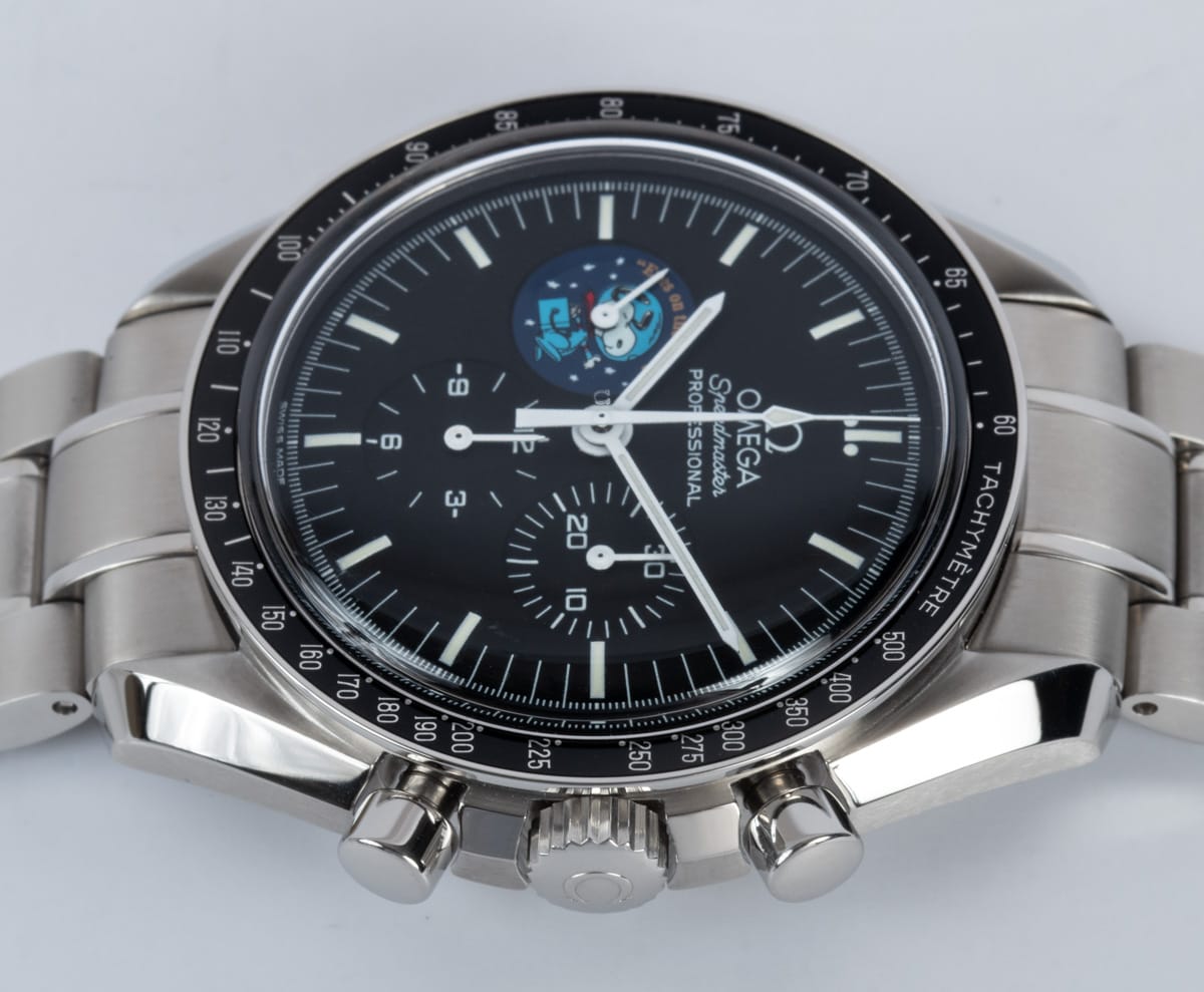 Crown Side Shot of Speedmaster 'Snoopy' Moonwatch