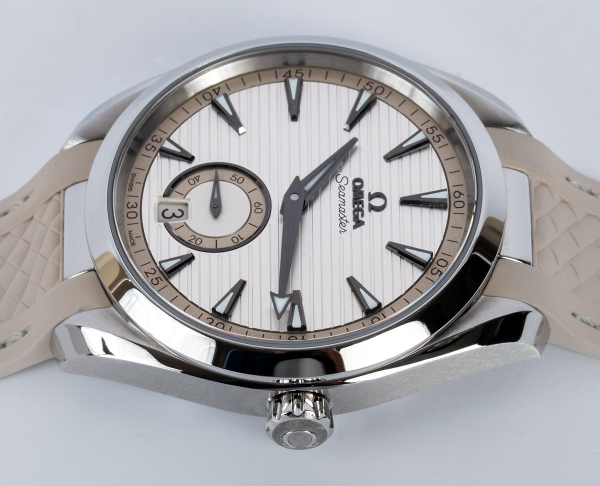 Crown Side Shot of Seamaster Aqua Terra Small Seconds 41