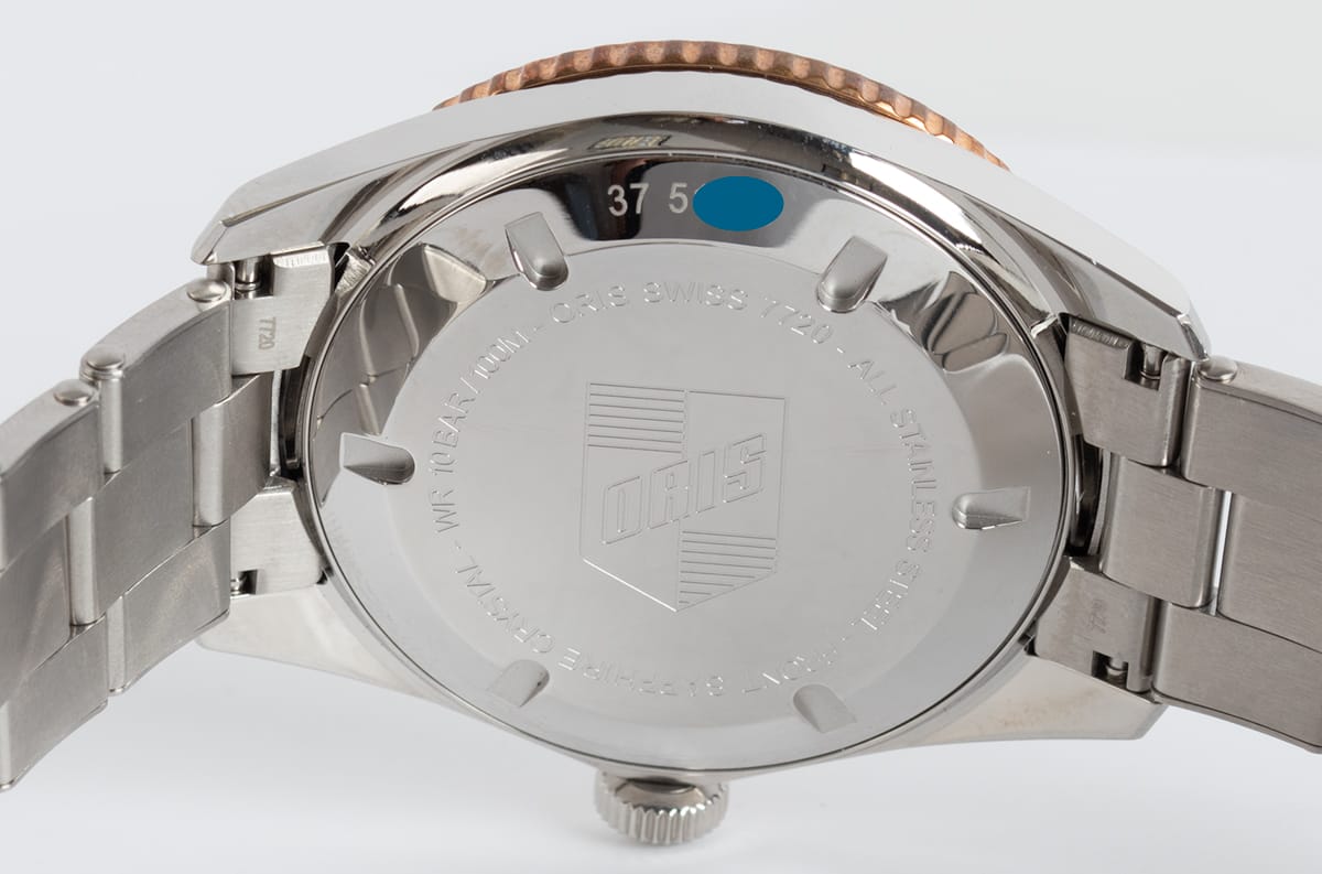 Caseback of Divers Sixty-Five 