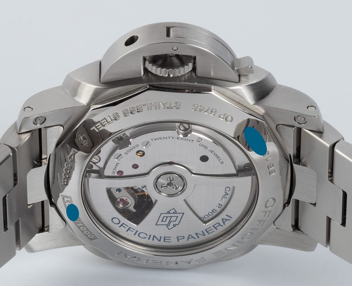 Caseback of Luminor 1950 3 Days Automatic