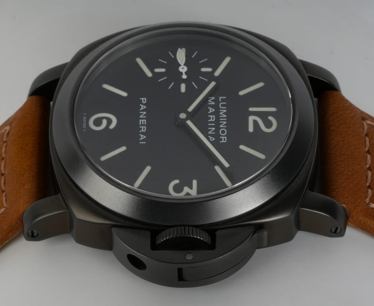 Crown Side Shot of Luminor Marina PVD