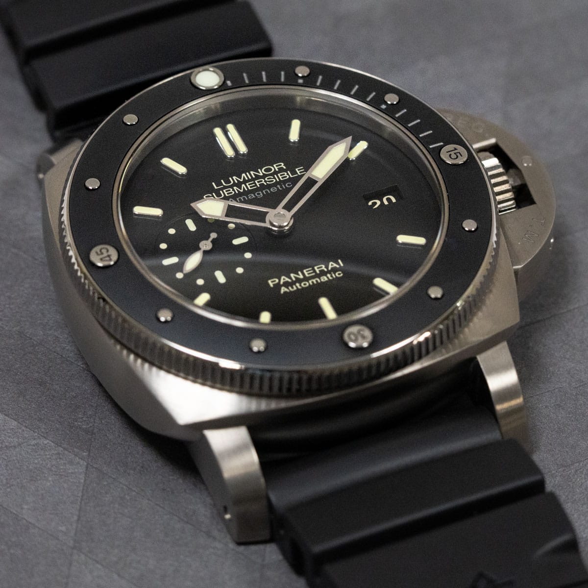 Stylied photo of  of Luminor Submersible 1950 Amagnetic 3 Days Automatic Titanio