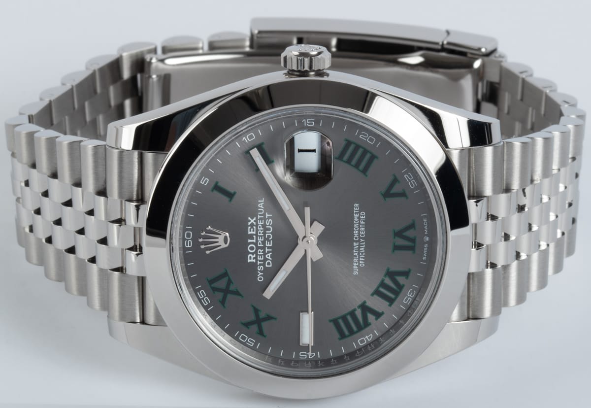 Front View of Datejust 41 'Wimbledon'