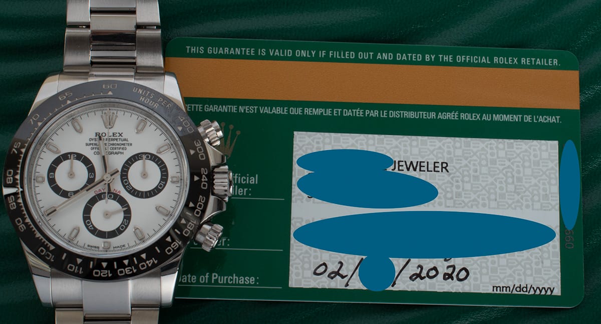Paper shot of Cosmograph Daytona