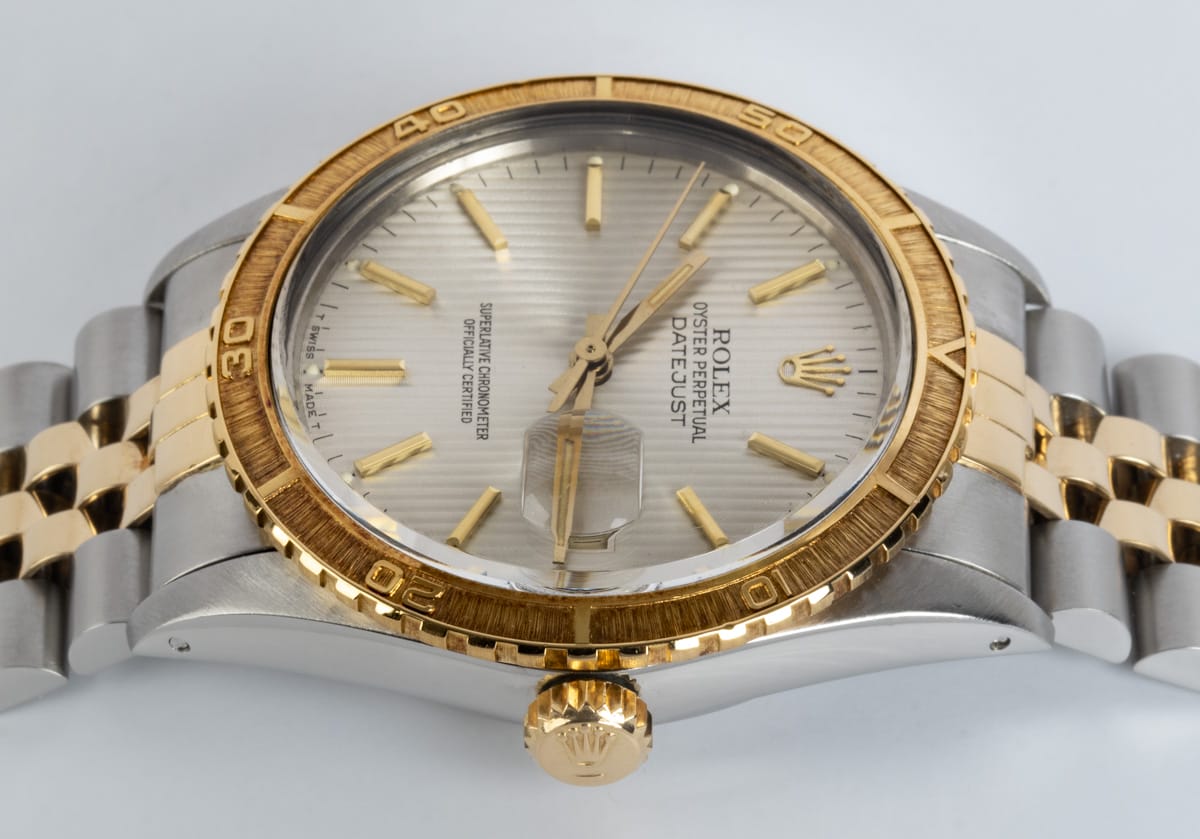 Crown Side Shot of Datejust Turn-O-Graph 'Thunderbird'