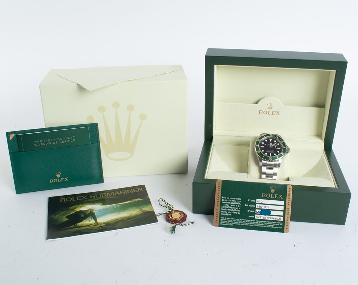 Box / Paper shot of Submariner Date 'Anniversary' Kermit