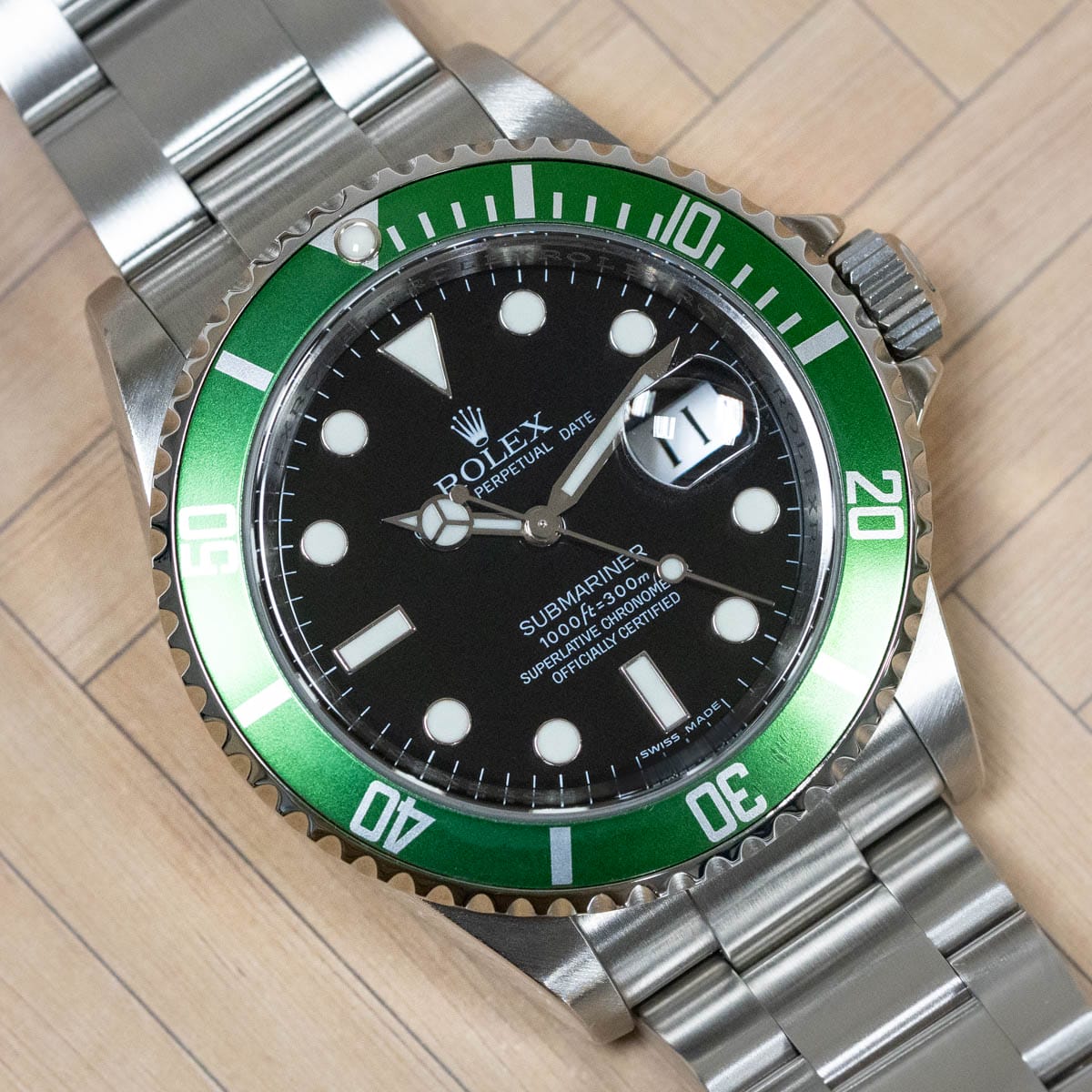 Stylied photo of  of Submariner Date 'Anniversary' Kermit