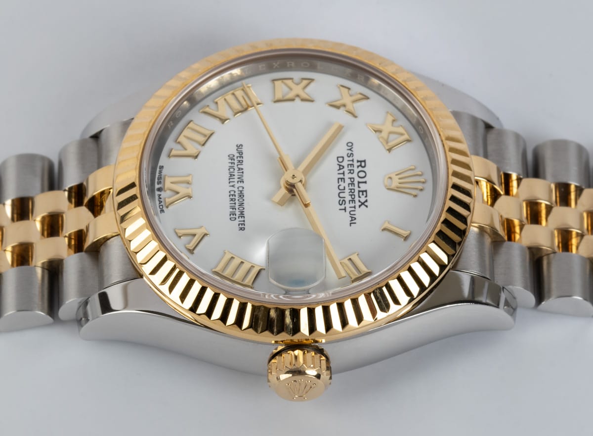 Crown Side Shot of Datejust Midsize 31MM