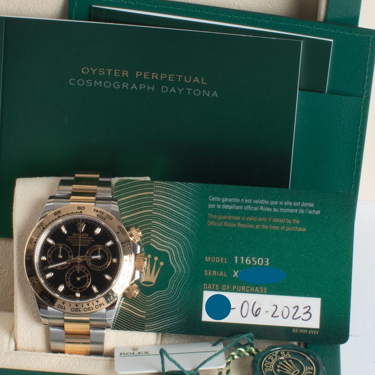 View in Box of Cosmograph Daytona