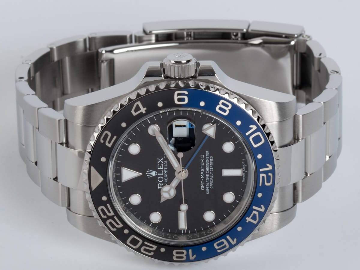 Front View of GMT-Master II BLNR 'Batman'