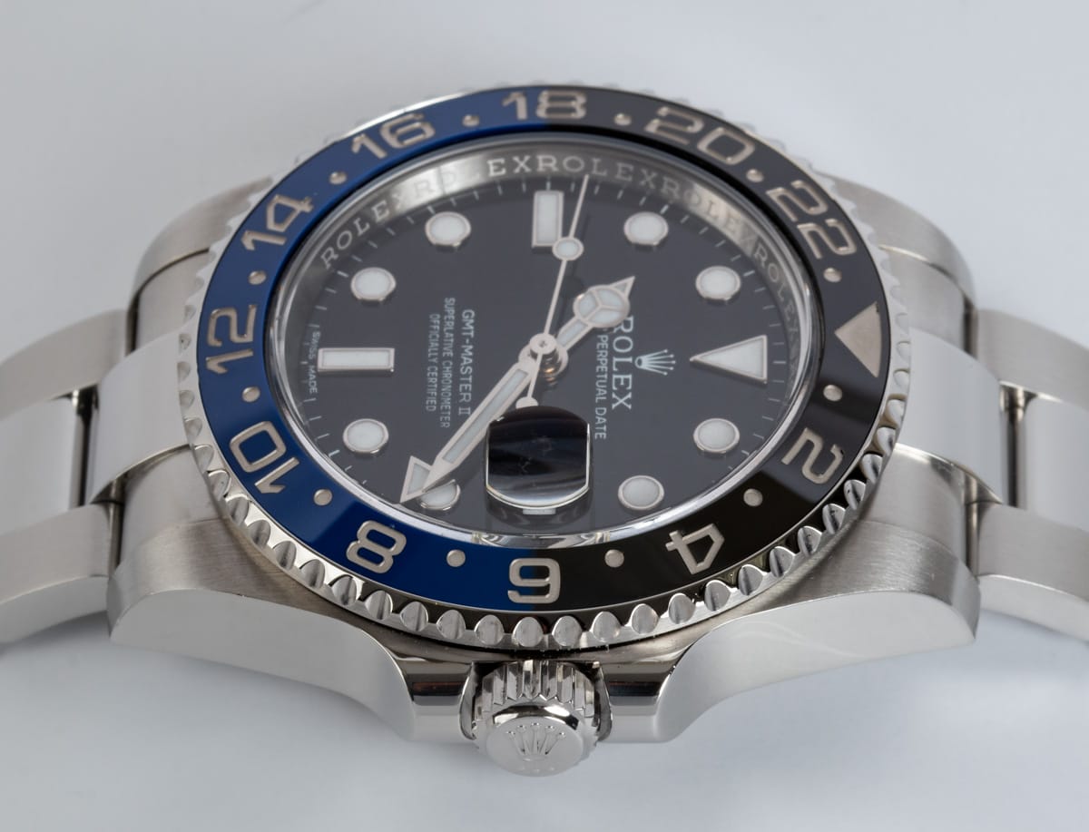 Crown Side Shot of GMT-Master II BLNR 'Batman'