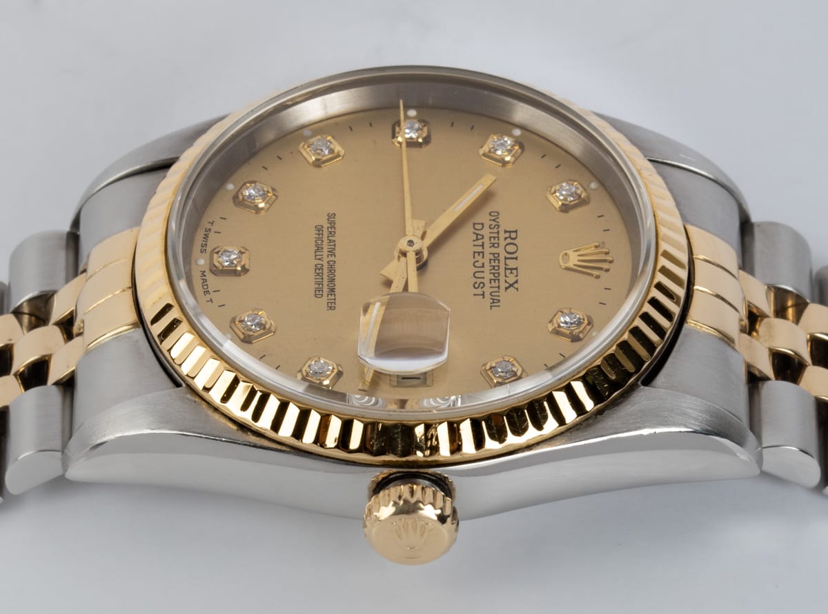 Crown Side Shot of Datejust 36