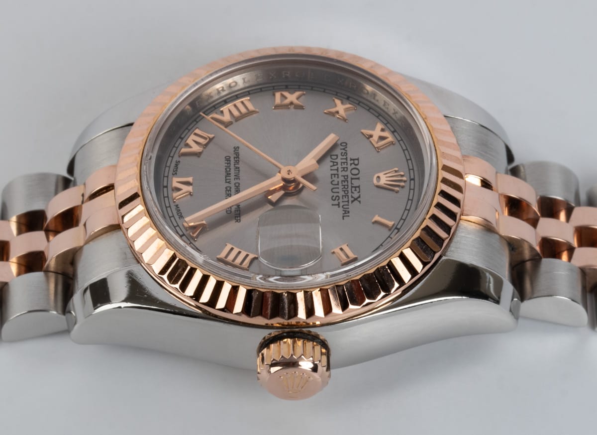 Crown Side Shot of Ladies Datejust