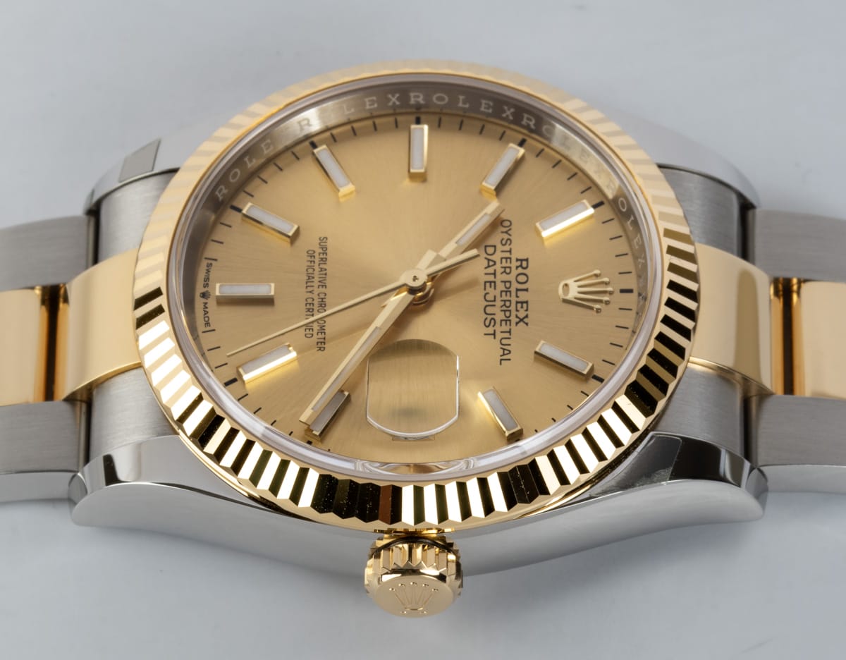 Crown Side Shot of Datejust 36