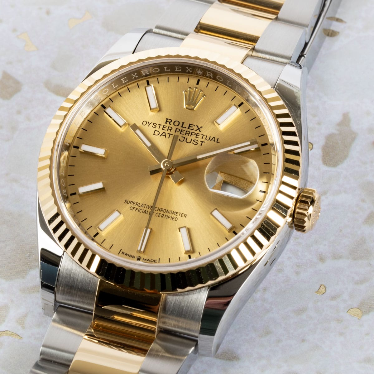 Stylied photo of  of Datejust 36