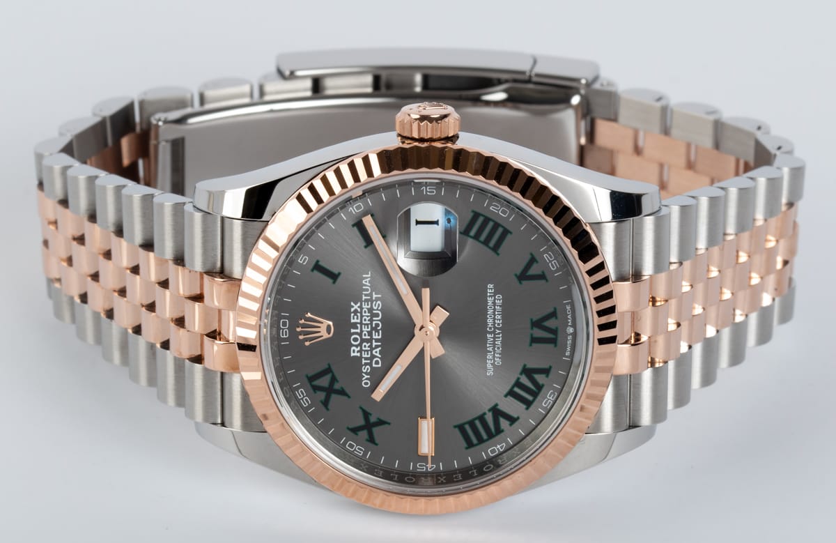 Front View of Datejust 36 'Wimbledon'