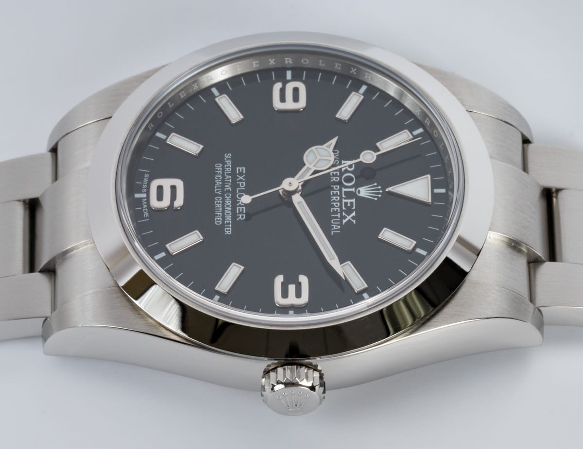 Crown Side Shot of Explorer 39MM Mk1