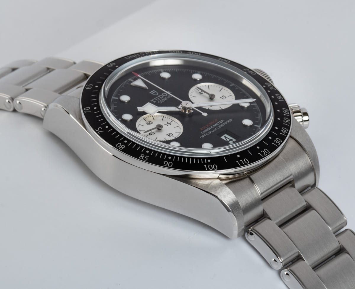 9' Side Shot of Black Bay Chronograph